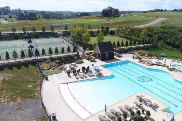 Drone of Pool and Sports Complex