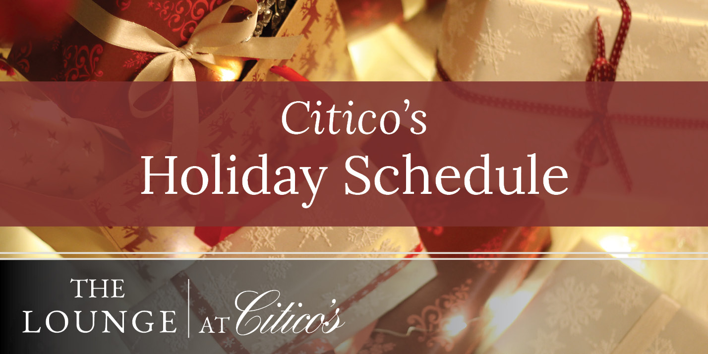 This image portrays Citico's Holiday Schedule by WindRiver Lakefront & Golf Community.